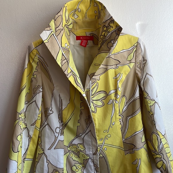 A Line vintage retro zip front cropped jacket & matching knit halter top size 6 - Picture 11 of 15